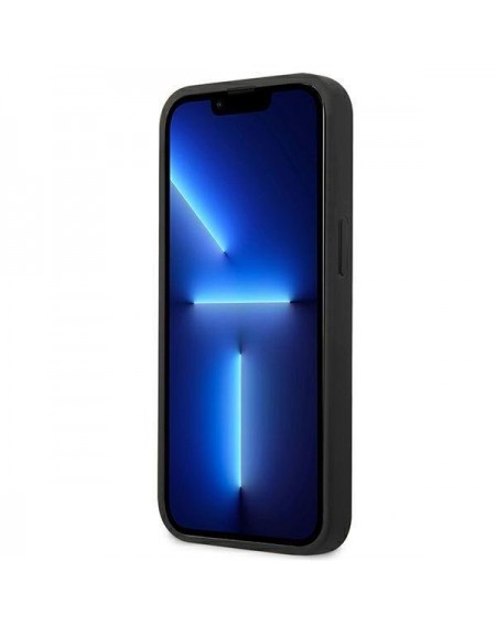 Guess GUHCP13SSA4GSBL iPhone 13 mini 5,4" niebieski/blue hardcase Saffiano 4G Metal Logo