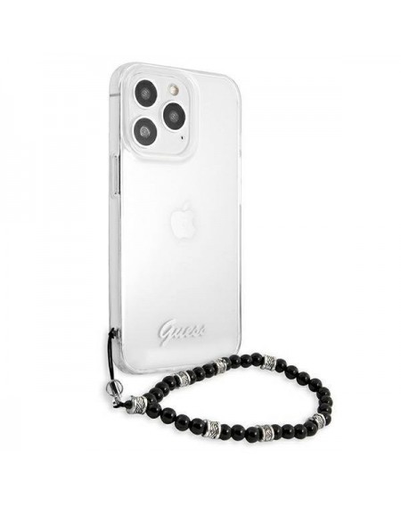 Guess GUHCP13XKPSBK iPhone 13 Pro Max 6,7" Transparent hardcase Black Pearl
