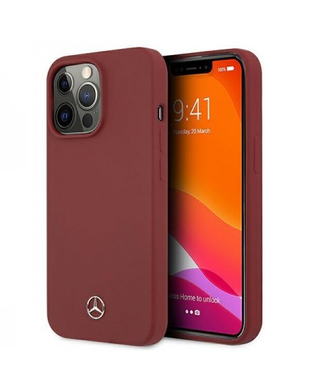 Mercedes MEHCP13LSILRE iPhone 13 Pro / 13 6,1" czerwony/red hardcase Silicone Line