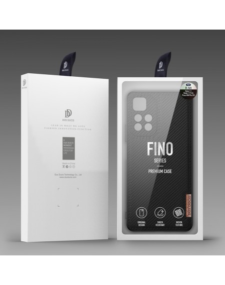 Dux Ducis Fino case cover covered with nylon material Poco M4 Pro 5G black