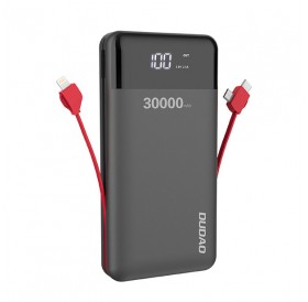 Dudao K1Max 30000mAh power bank with built-in cables black (K1Max-black)