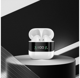 Dudao U15S TWS in-ear headphones with charge status indicator white (U15S)
