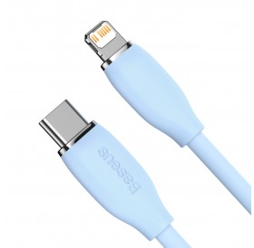 Baseus cable, USB Type C - Lightning 20W cable, 1.2 m long Jelly Liquid Silica Gel - blue