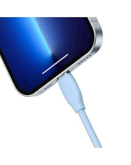 Baseus cable, USB Type C - Lightning 20W cable, 1.2 m long Jelly Liquid Silica Gel - blue