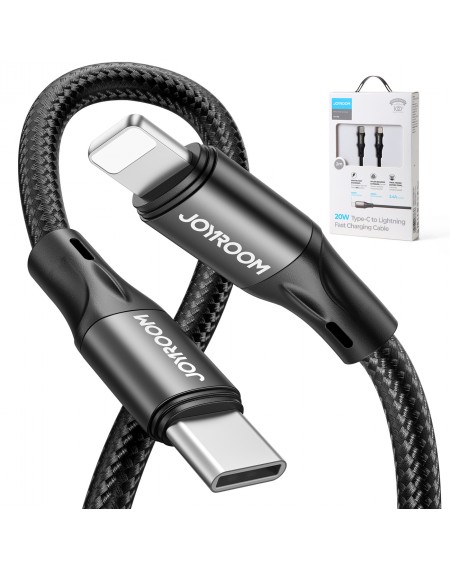Joyroom fast charging / data cable USB Type C - Lightning PD 20W 1m black (S-1024N1-PD)