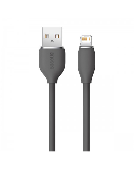Baseus cable, USB cable - Lightning 2.4A, length 2 m Jelly Liquid Silica Gel - black