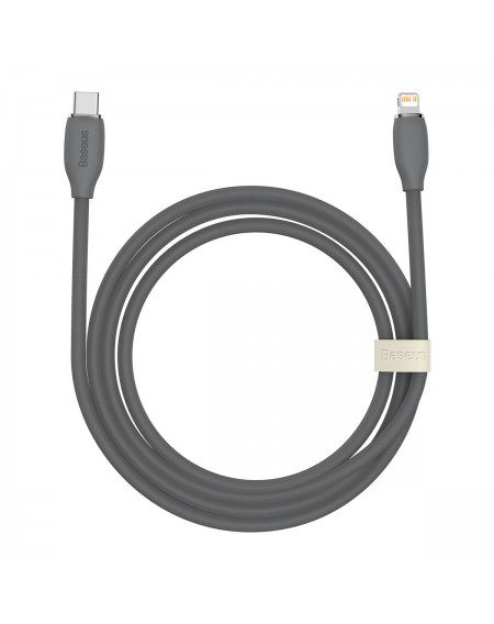 Baseus cable, USB Type C - Lightning 20W cable, length 2 m Jelly Liquid Silica Gel - black