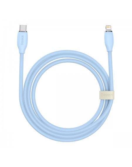 Baseus cable, USB Type C - Lightning 20W cable, length 2 m Jelly Liquid Silica Gel - blue