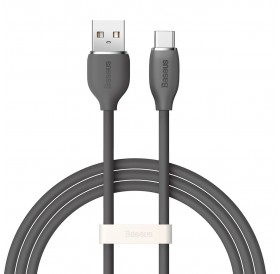 Baseus cable, USB cable - USB Type C 100W 1.2 m long Jelly Liquid Silica Gel - black
