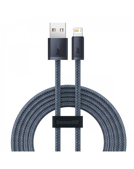 Baseus iPhone USB cable - Lightning 2m, 2.4A gray (CALD000516)