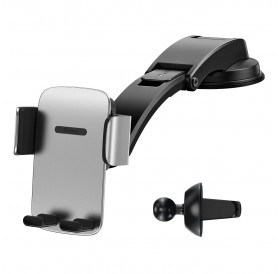 Baseus 2in1 car holder for the cockpit and ventilation grille silver (SUYK000012)