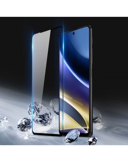 Dux Ducis 9D Tempered Glass 9H full screen tempered glass with frame Motorola Moto G51 5G black (case friendly)