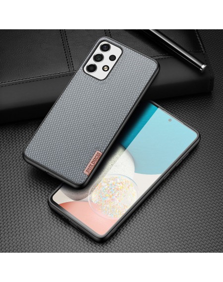 Dux Ducis Fino case is made of nylon material for Samsung Galaxy A73 blue