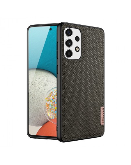 Dux Ducis Fino case is made of nylon material for Samsung Galaxy A73 green