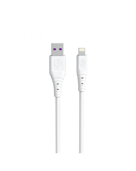 Dudao cable USB cable - Lightning 6A 1 m white (TGL3L)