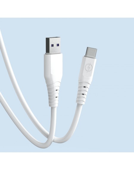 Dudao cable USB - USB Type C 6A cable 1 m white (TGL3T)