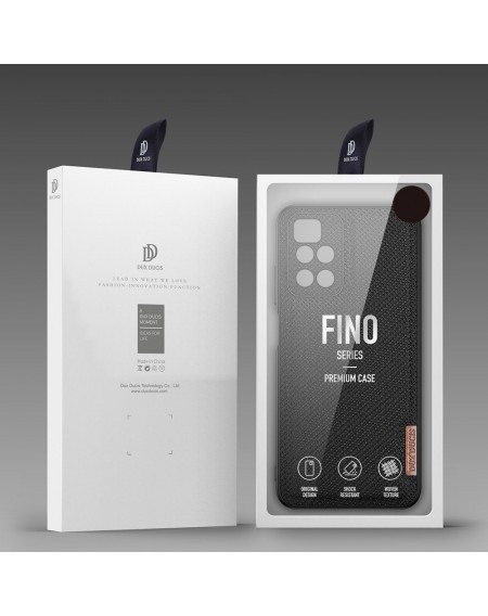 Dux Ducis Fino case cover covered with nylon material Xiaomi Redmi 10 black