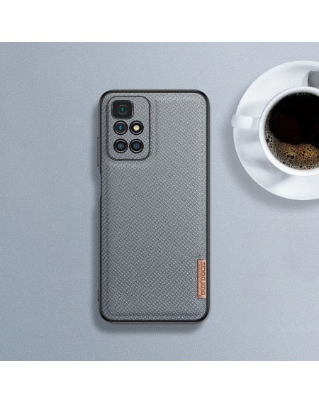 Dux Ducis Fino case cover covered with nylon material Xiaomi Redmi 10 black