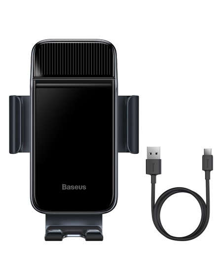 Baseus Electric Bike Smartphone Holder with Integrated Solar Panel 150mAh Black (SUZG010001)