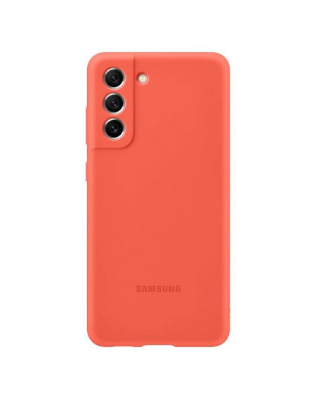 Samsung Silicone Cover Rubber Silicone Cover Case for Samsung Galaxy S21 FE Coral (EF-PG990TPE)
