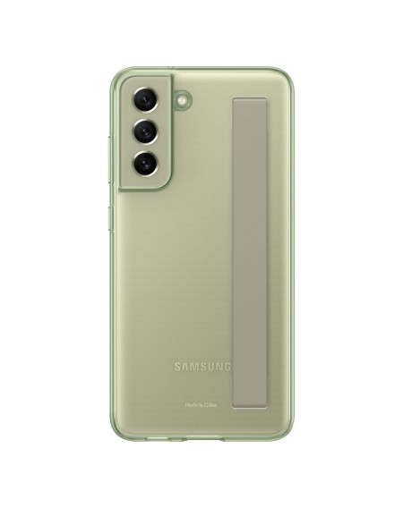 Samsung clear strap cover case for Samsung galaxy s21 fe olive (ef-xg990cme)