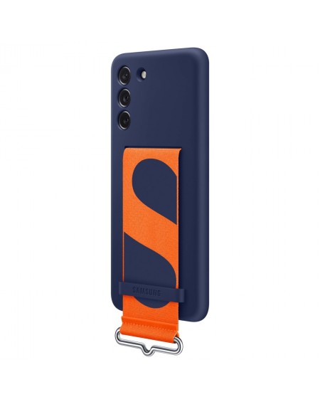 Samsung strap silicone cover case for Samsung galaxy s21 fe navy blue (ef-gg990tne)