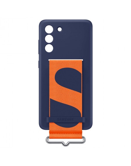 Samsung strap silicone cover case for Samsung galaxy s21 fe navy blue (ef-gg990tne)