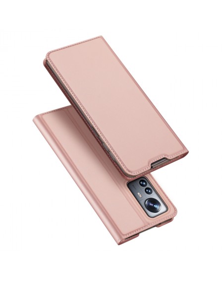 Dux Ducis Skin Pro Holster Cover Flip Cover for Xiaomi 12 Pro pink