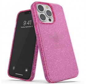 Adidas OR Protective iPhone 13 Pro / 13 6,1" Clear Case Glitter różowy/pink 47121