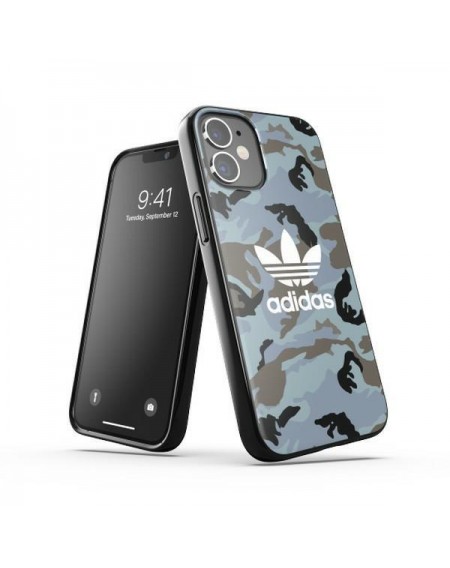 Adidas OR SnapCase Camo iPhone 12 mini niebiesko/czarny 43701