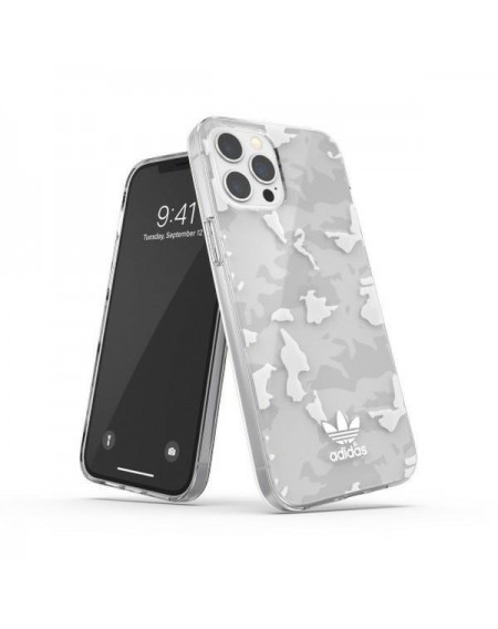 Adidas OR SnapCase Camo iPhone 12 Pro Ma x przezroczysty/biały 43706