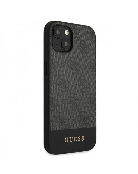 Guess GUHCP13SG4GLGR iPhone 13 mini 5,4" szary/grey hardcase 4G Stripe Collection