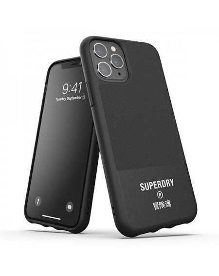 SuperDry Moulded Canvas iPhone 11 Pro Case czarny/black 41548