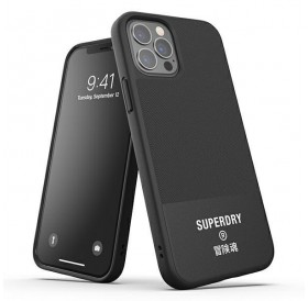 SuperDry Moulded Canvas iPhone 12 Pro Ma x Case czarny/black 42586