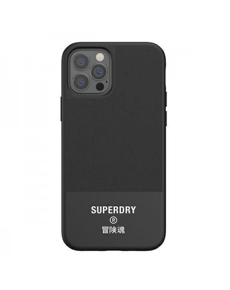 SuperDry Moulded Canvas iPhone 12 Pro Ma x Case czarny/black 42586