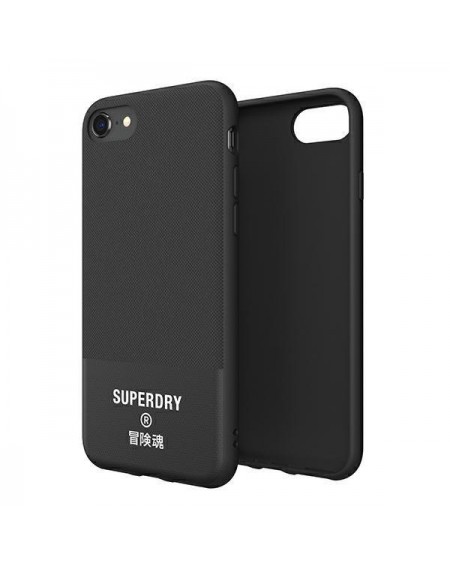 SuperDry Moulded Canvas iPhone 6/6s/7/8/ SE 2020 / SE 2022 Case czarny/black 41539
