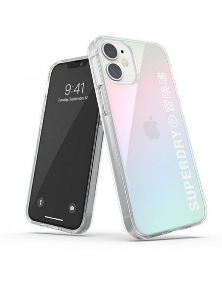 SuperDry Snap iPhone 12 mini Clear Case Gradient 42598