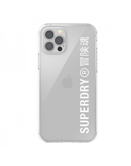 SuperDry Snap iPhone 12/12 Pro Clear Cas e biały/white 42596