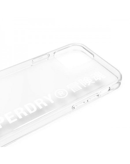 SuperDry Snap iPhone 12/12 Pro Clear Cas e biały/white 42596