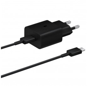 Samsung USB wall charger Type C 15W PD AFC + USB Type C cable black (EP-T1510XBEGEU)