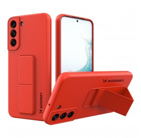 Wozinsky Kickstand Case silicone stand cover for Samsung Galaxy S22 red