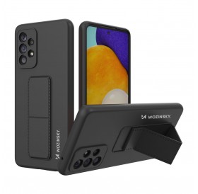 Wozinsky Kickstand Case silicone stand cover for Samsung Galaxy A73 black