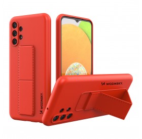 Wozinsky Kickstand Case Silicone Stand Cover for Samsung Galaxy A13 5G Red