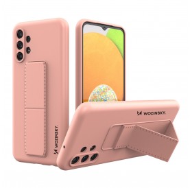 Wozinsky Kickstand Case Silicone Stand Cover for Samsung Galaxy A13 5G Pink