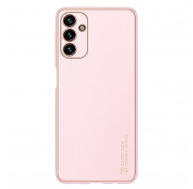 Dux Ducis Yolo elegant cover made of ecological leather for Samsung Galaxy A13 5G pink