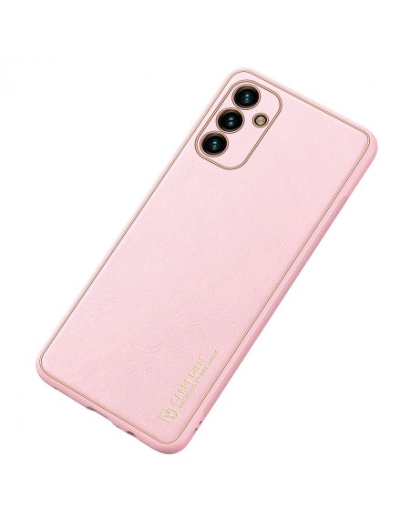 Dux Ducis Yolo elegant cover made of ecological leather for Samsung Galaxy A13 5G pink