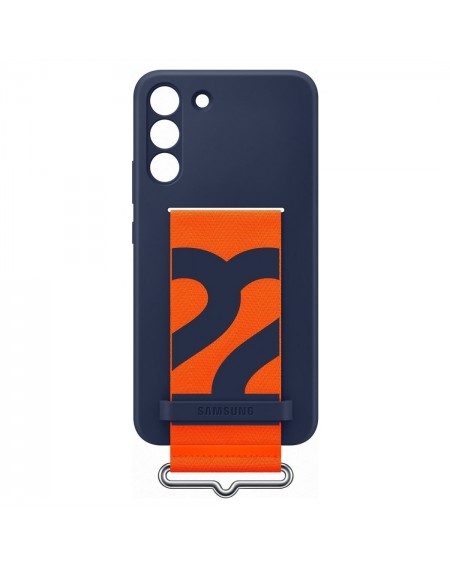Samsung Silicone Cover Rubber Silicone Cover for Samsung Galaxy S22 + (S22 Plus) navy blue (EF-GS906TNEGWW)