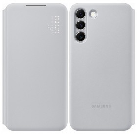 Samsung LED View Cover with LED display for Samsung Galaxy S22 + (S22 Plus) light gray (EF-NS906PJEGEE)