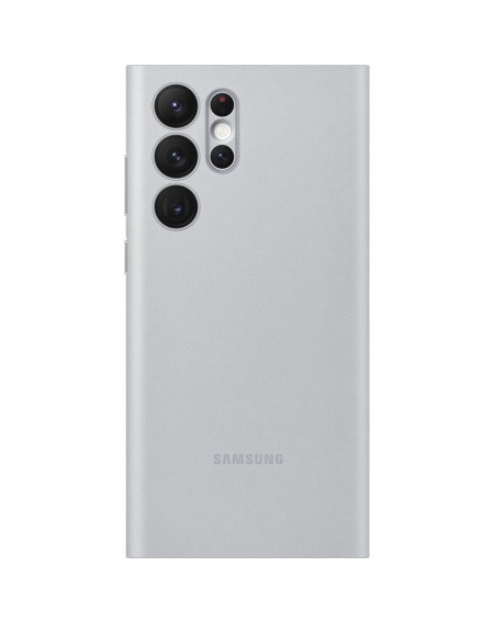 Samsung LED View Cover with LED display for Samsung Galaxy S22 Ultra light gray (EF-NS908PJEGEE)