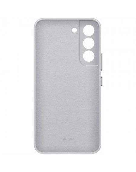 Samsung Leather Cover genuine leather case for Samsung Galaxy S22 light gray (EF-VS901LJEGWW)